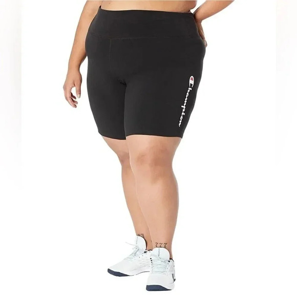 Champion Plus Size Authentic Bike Shorts - Graphic (Black) 1X NWT - Picture 3 of 6